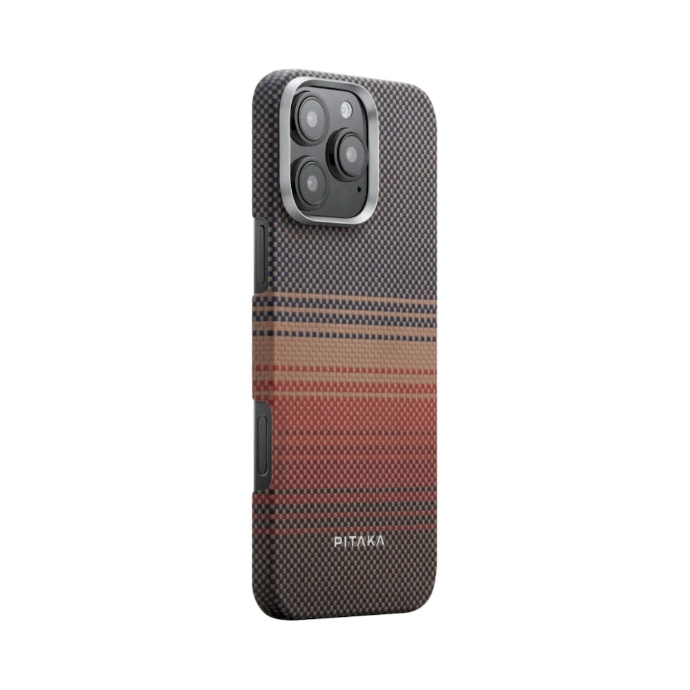 Kryt pre iPhone 16 Pro Max Pitaka Tactile Woven - Sunset - iSTYLE.sk