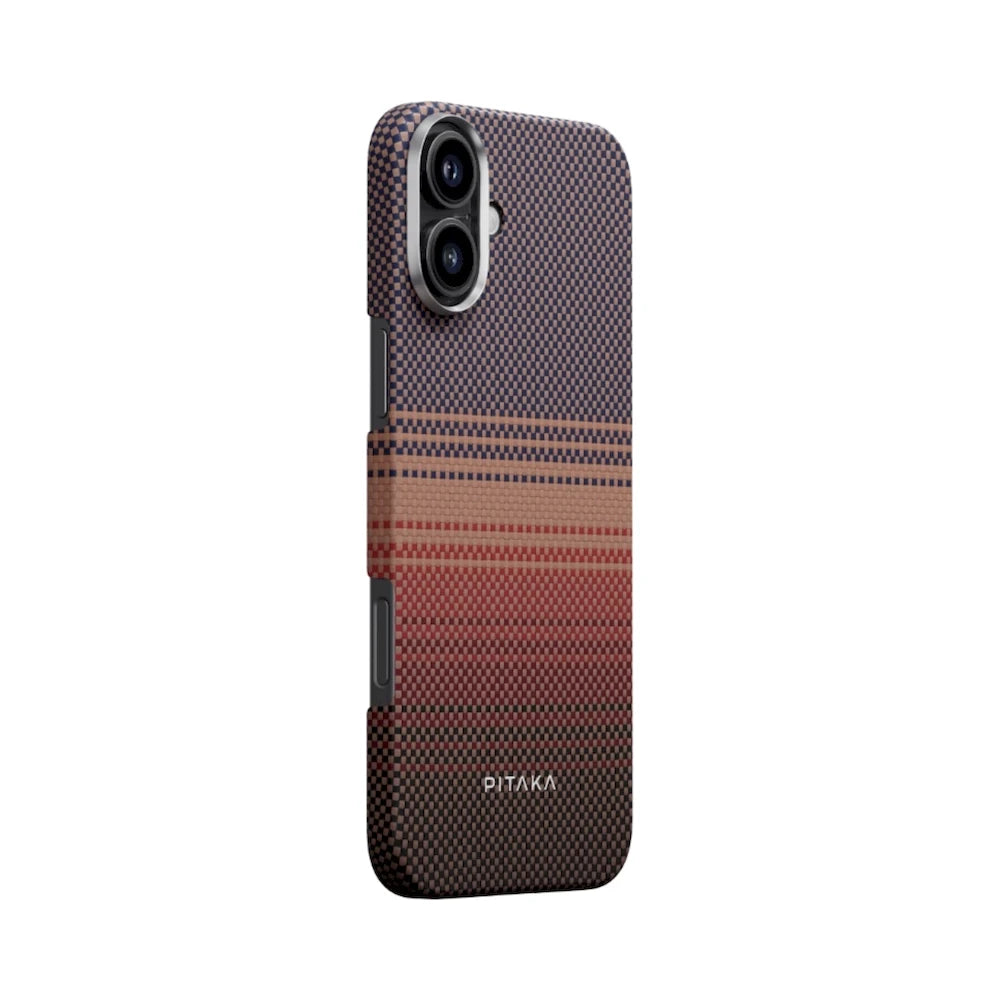 Kryt pre iPhone 16 Pitaka Tactile Woven - Sunset - iSTYLE.sk
