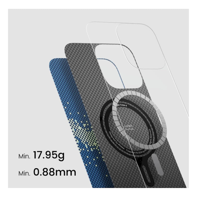 Kryt pre iPhone 16 Pro Max Pitaka Tactile Woven - StarPeak Milky Way Galaxy - iSTYLE.sk