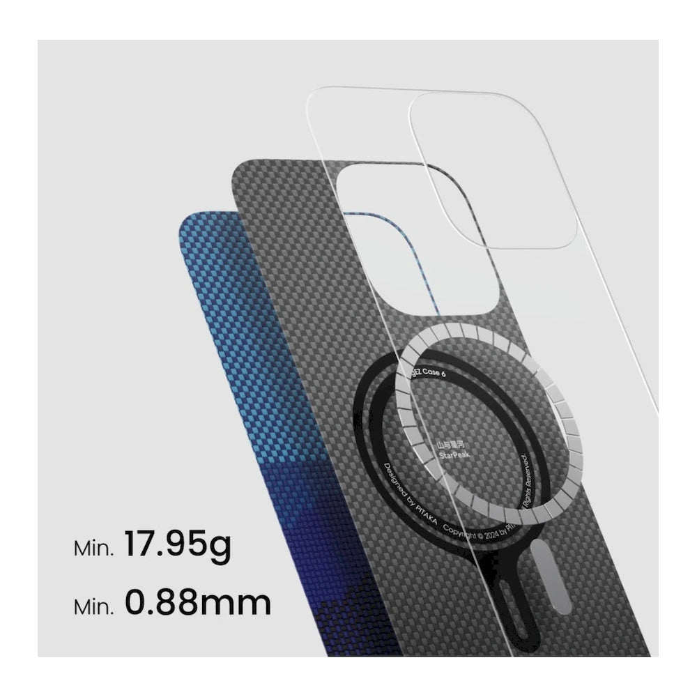 Kryt pre iPhone 16 Pitaka Tactile Woven - StarPeak Over the Horizon - iSTYLE.sk