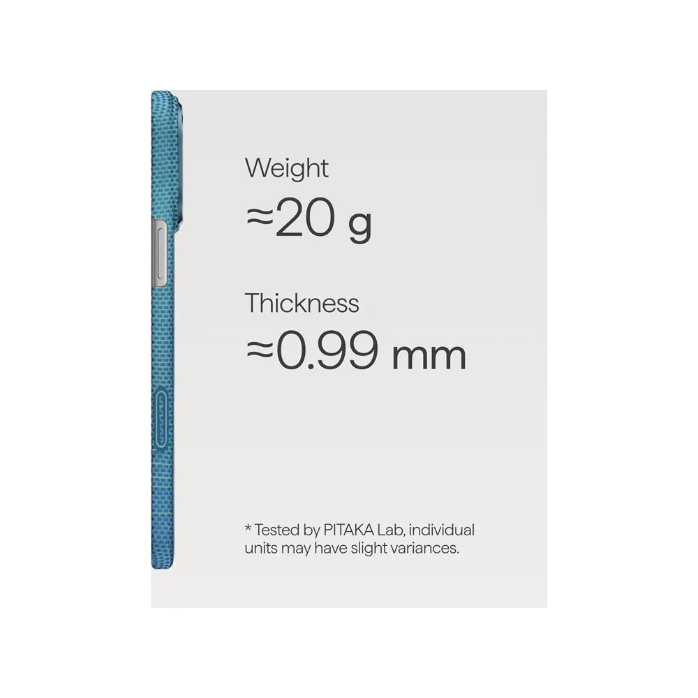 Kryt pre iPhone 17 Pro Max Pitaka Ultra-Slim Case MagSafe - Lucid Blue - iSTYLE.sk