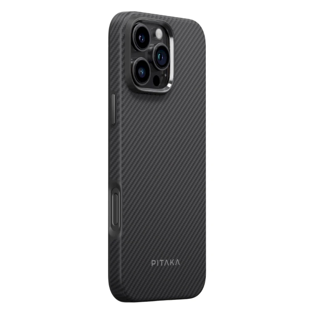 Kryt pre iPhone 16 Pro Max Pitaka Military-Grade Protective Case - Black/Grey Twill - iSTYLE.sk