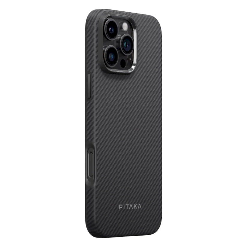 Kryt pre iPhone 16 Pro Max Pitaka Military-Grade Protective Case - Black/Grey Twill - iSTYLE.sk