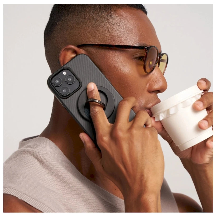 Kryt pre iPhone 16 Pro Max Pitaka Military-Grade Protective Case - Black/Grey Twill - iSTYLE.sk