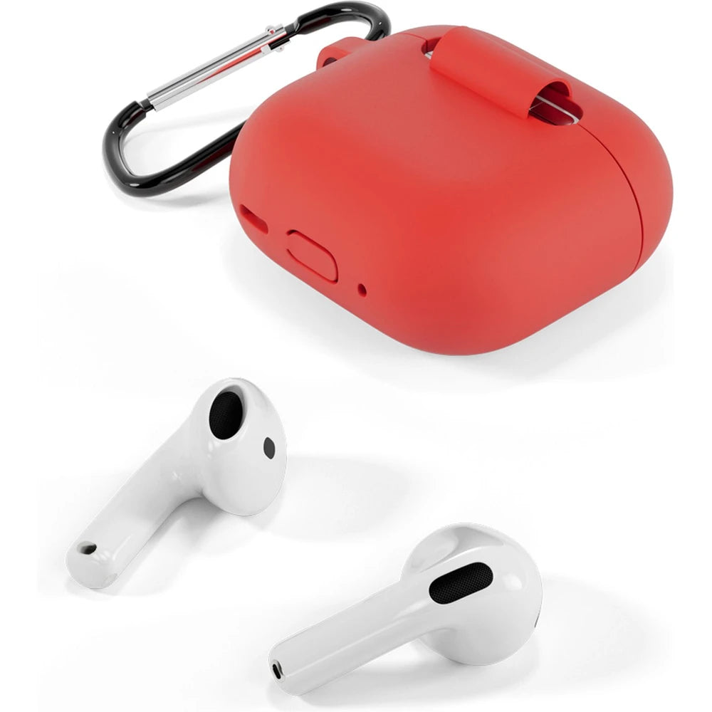 Epico odolný silikónový kryt pre Airpods 4 - červený