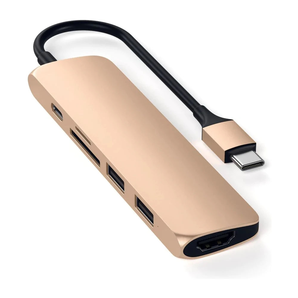 Satechi Slim Multimedia Adapter V2 - zlatý - iSTYLE.sk