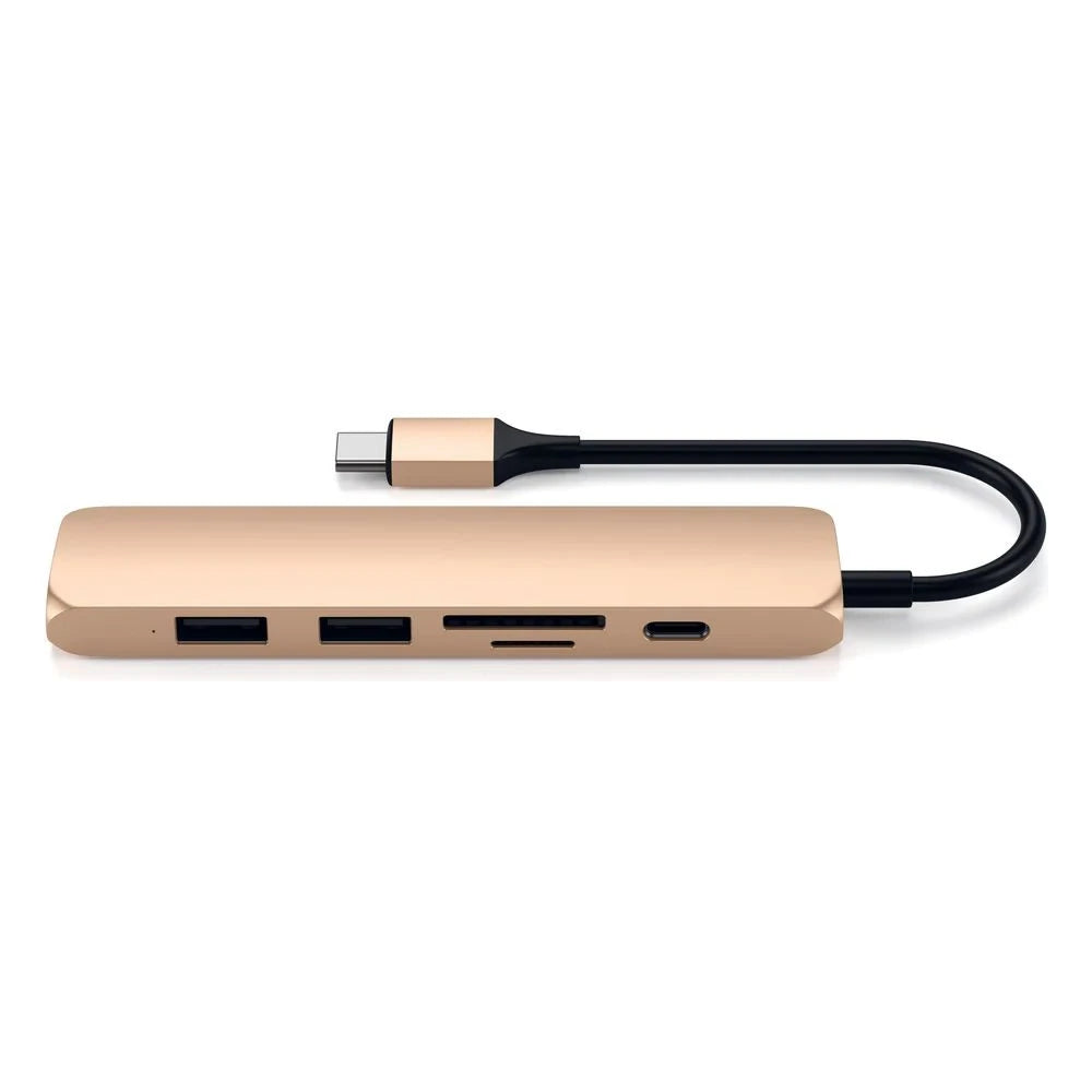 Satechi Slim Multimedia Adapter V2 - zlatý - iSTYLE.sk