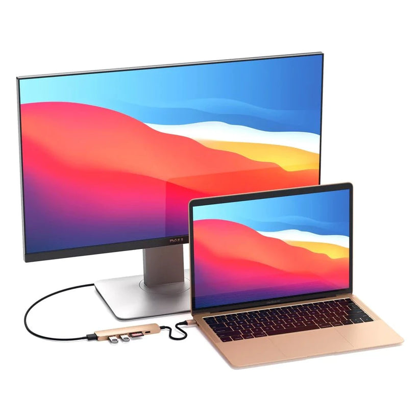 Satechi Slim Multimedia Adapter V2 - zlatý - iSTYLE.sk