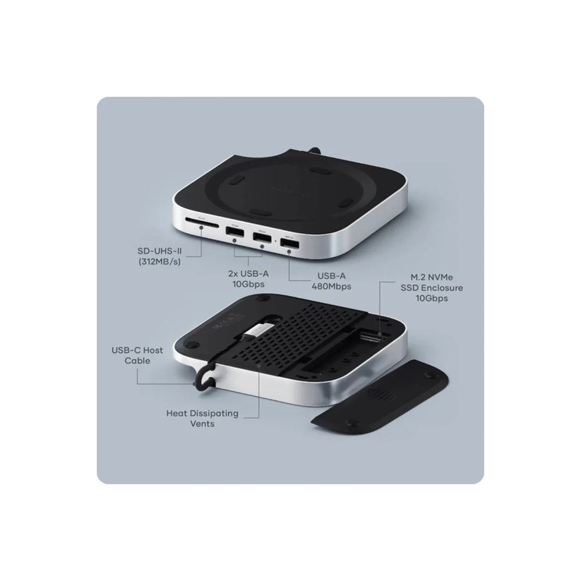Rozširujúci stojan pre Mac Mini M4 Satechi Stand & Hub s SSD úložiskom - iSTYLE.sk