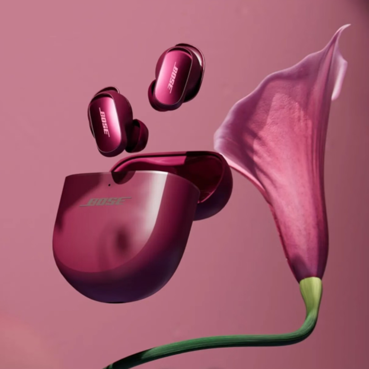 Bezdrôtové slúchadlá Bose QuietComfort Ultra Earbuds 2. gen - bordová