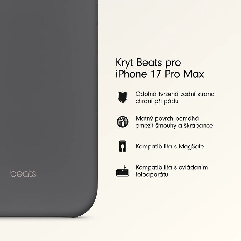 Kryt pre iPhone 17 Pro Max Beats s MagSafe a ovládačom fotoaparátu - iSTYLE.sk