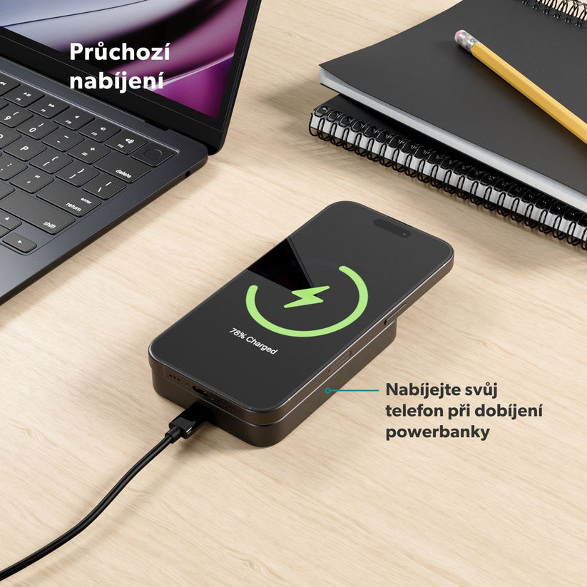 Epico UltraPack Qi2 10000mAh hliníková Mag+ bezdrôtová powerbanka EM71b - čierna - iSTYLE.sk