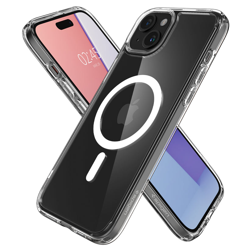 Spigen Crystal Hybrid MagSafe, white - iPhone 15