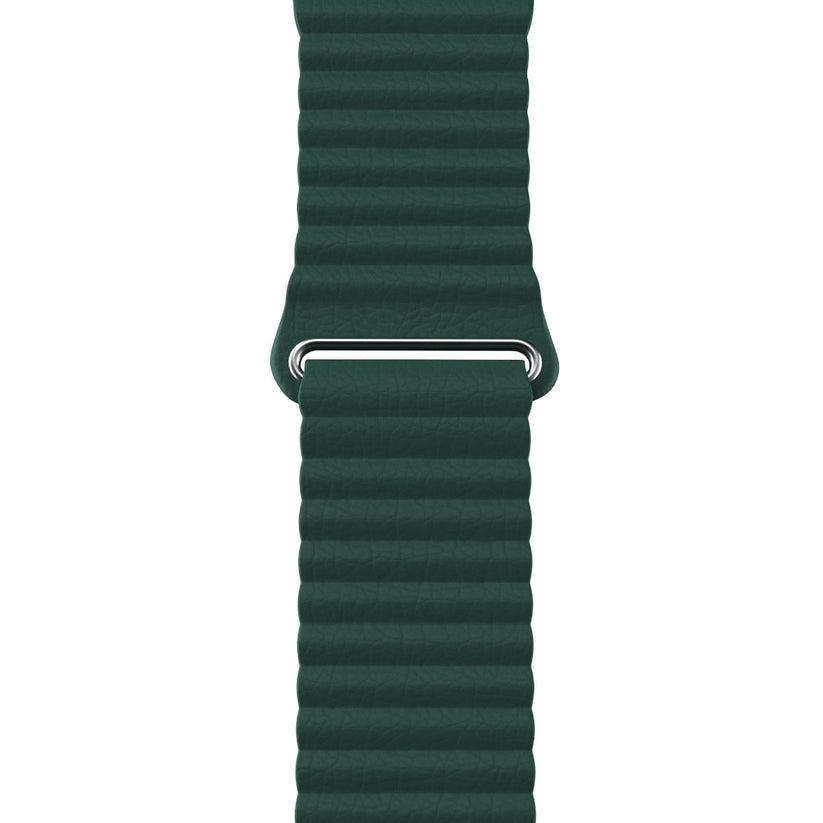 Next One Leaf Green Leather Loop 42/44mm For Apple Watch