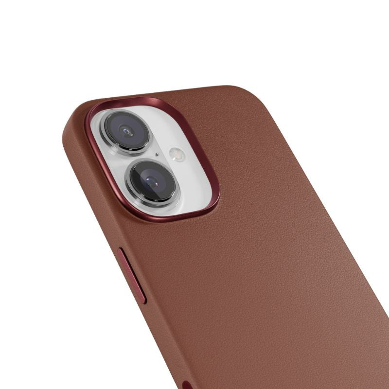 Kryt pre iPhone 16 Epico Leather Pro Mag+ Case - hnedý