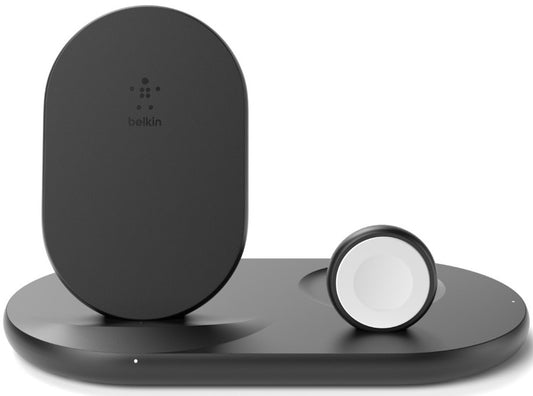 Belkin BOOST CHARGE 3-in-1 Wireless Charger for Apple Devices - Black