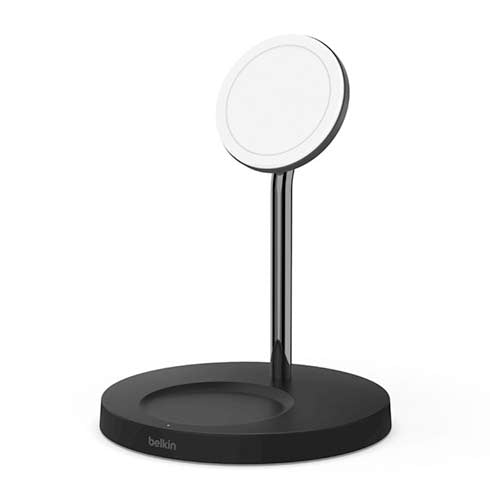 Bezdrôtová dokovacia stanica Belkin Boostcharge Pro MagSafe 2v1 Qi - čierna