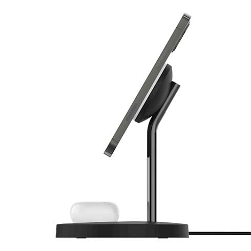 Bezdrôtová dokovacia stanica Belkin Boostcharge Pro MagSafe 2v1 Qi - čierna