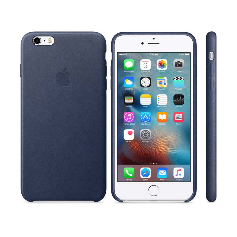 Apple - kožený kryt pre iPhone 6s Plus - tmavo modrý