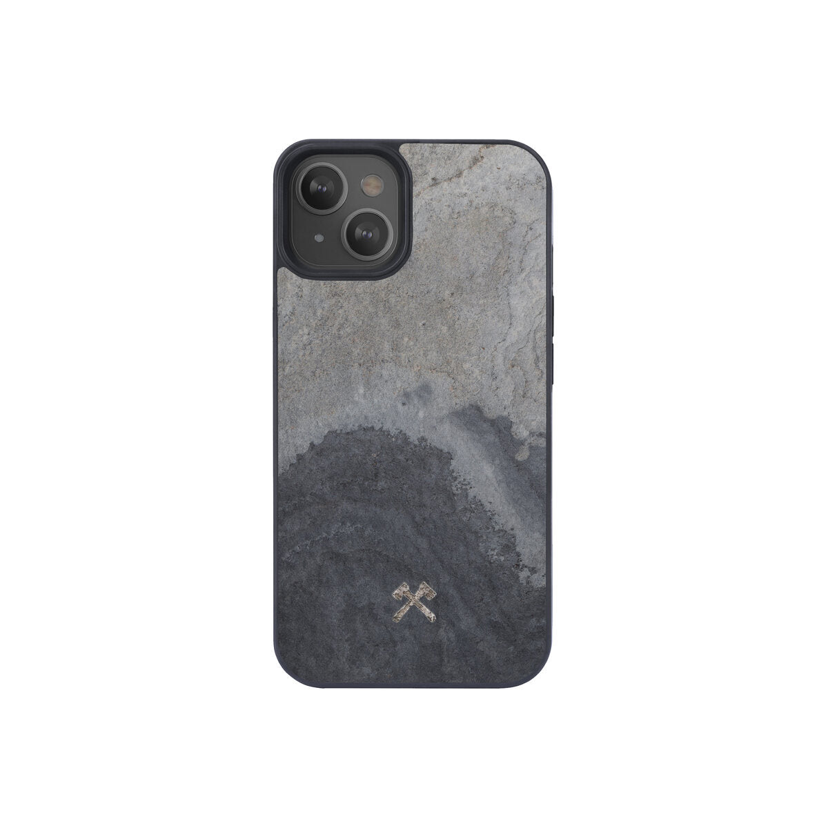 Woodcessories Bumper Case MagSafe for iPhone 13 - Camo Gray / Real Slate Stone