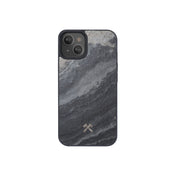 Woodcessories Bumper Case MagSafe for iPhone 13 - Camo Gray / Real Slate Stone