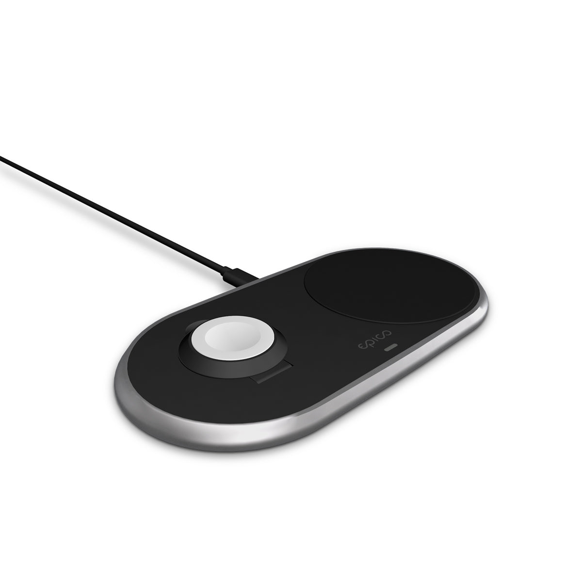 Epico Wireless Charging Base (for Apple Watch & iPhone) Metal - čierna