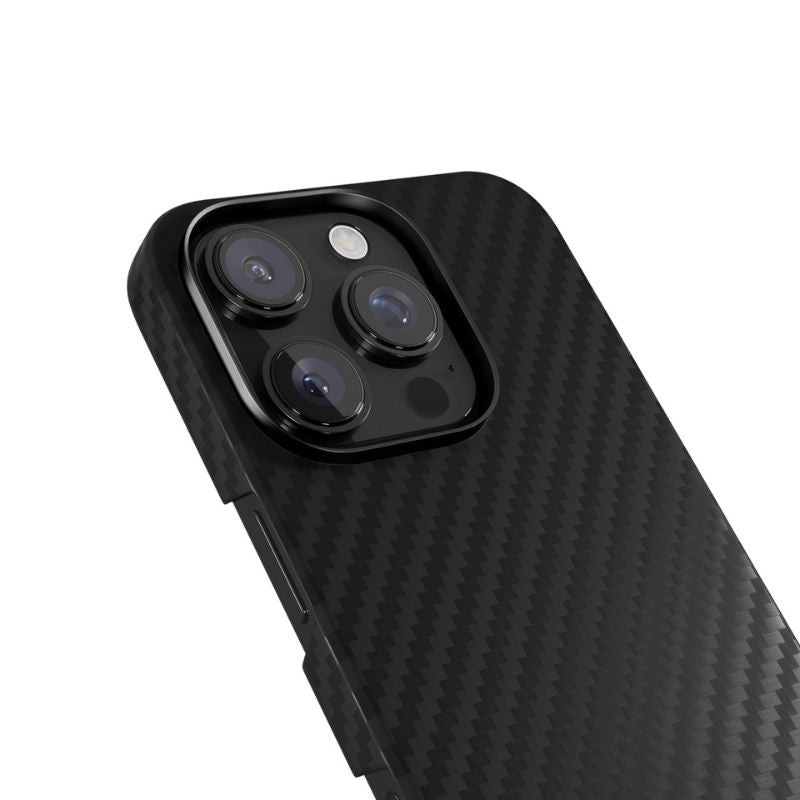 Kryt pre iPhone 16 Pro Epico Mag+ Carbon Case - čierny