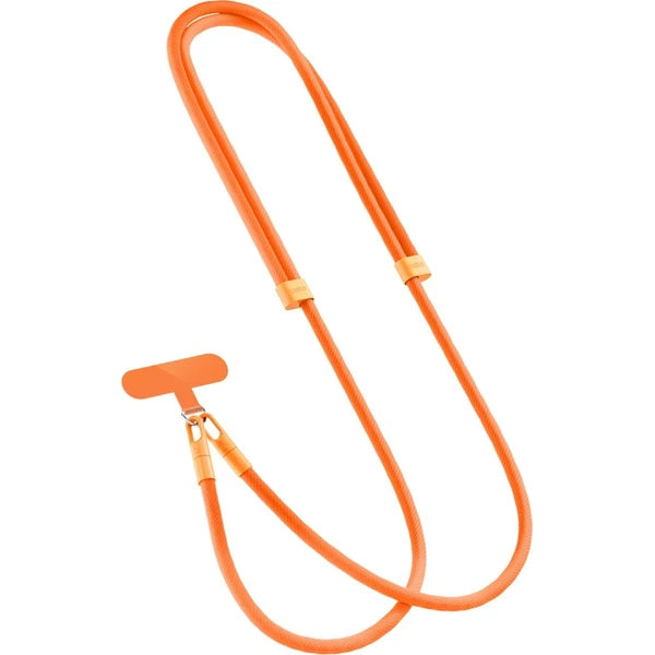 Nastaviteľný popruh na iPhone Spello Rope Crossbody – oranžový