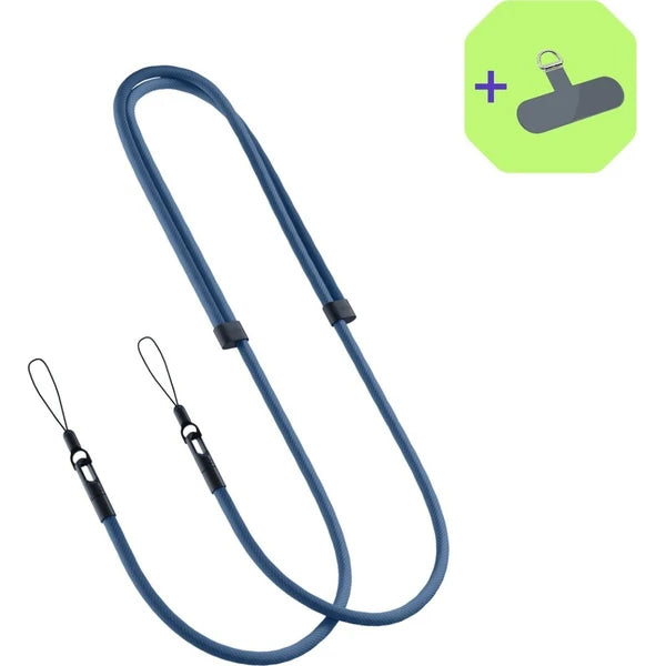 Nastaviteľný popruh na iPhone Spello Rope Crossbody – sivý