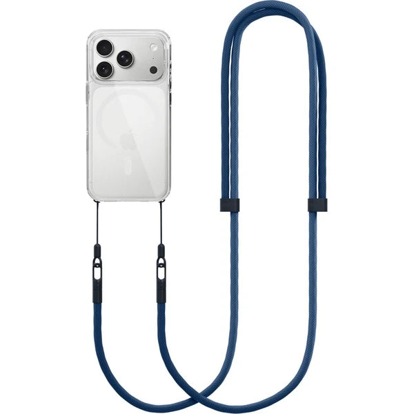Nastaviteľný popruh na iPhone Spello Rope Crossbody – sivý