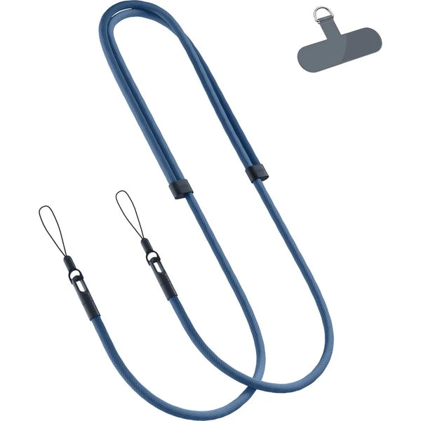 Nastaviteľný popruh na iPhone Spello Rope Crossbody – sivý