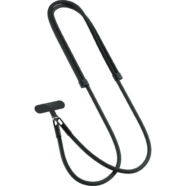 Nastaviteľný popruh na iPhone Spello Rope Crossbody – čierny