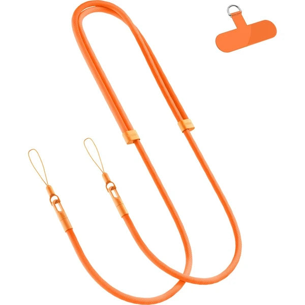 Nastaviteľný popruh na iPhone Spello Rope Crossbody – oranžový