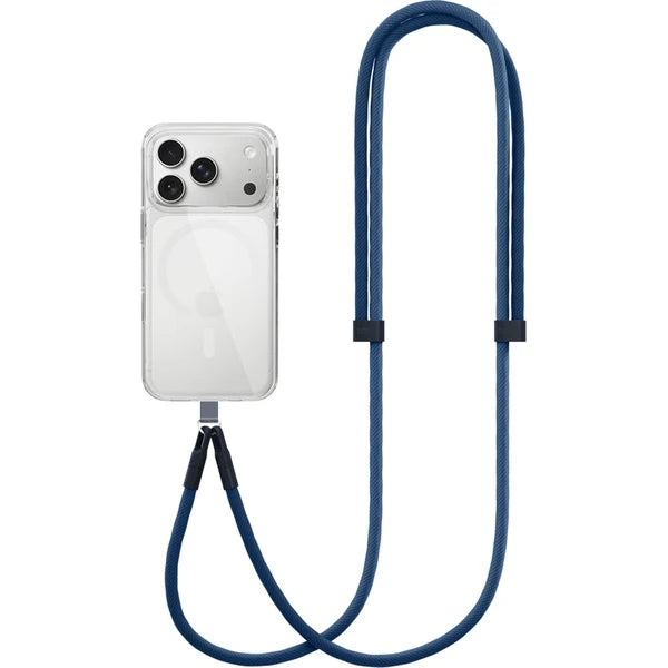 Nastaviteľný popruh na iPhone Spello Rope Crossbody – sivý