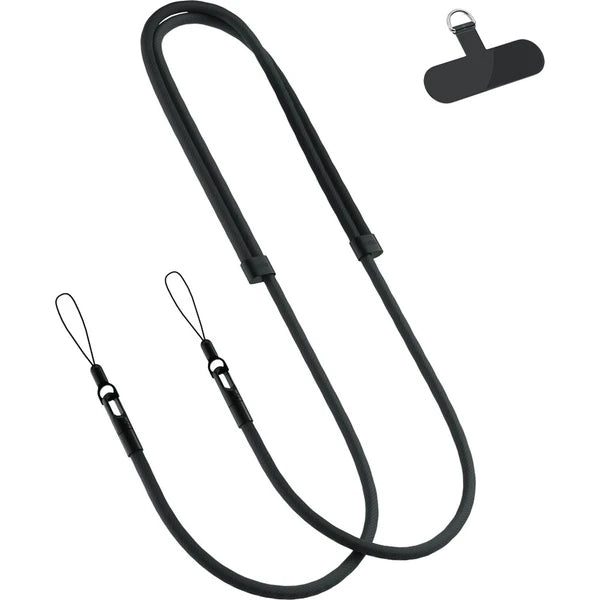 Nastaviteľný popruh na iPhone Spello Rope Crossbody – čierny
