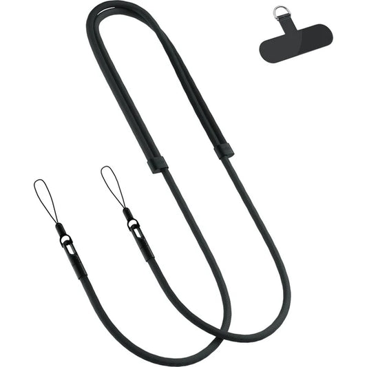Nastaviteľný popruh na iPhone Spello Rope Crossbody – čierny
