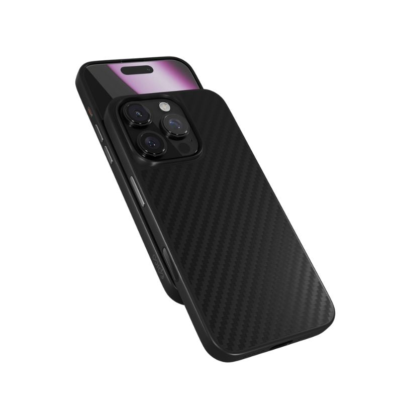 Kryt pre iPhone 16 Pro Epico Mag+ Hybrid Carbon Case - čierny
