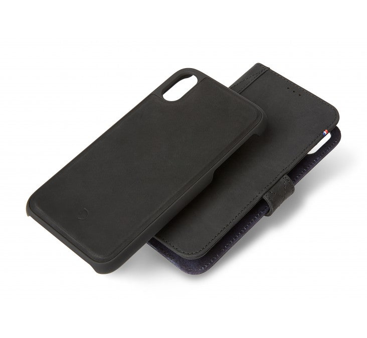 Decoded Leather 2in1 Wallet, black - iPhone XS MAX