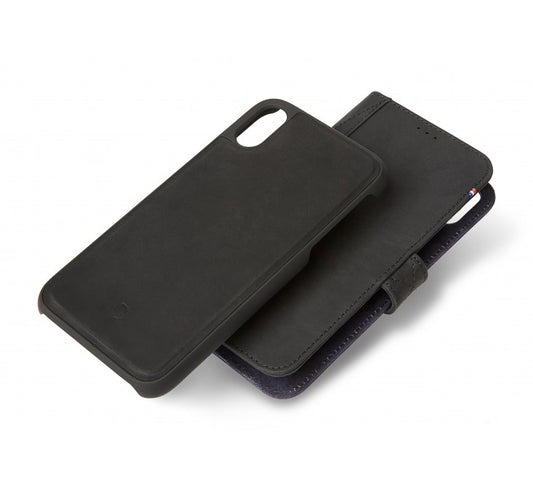 Decoded Leather 2in1 Wallet, black - iPhone XS MAX