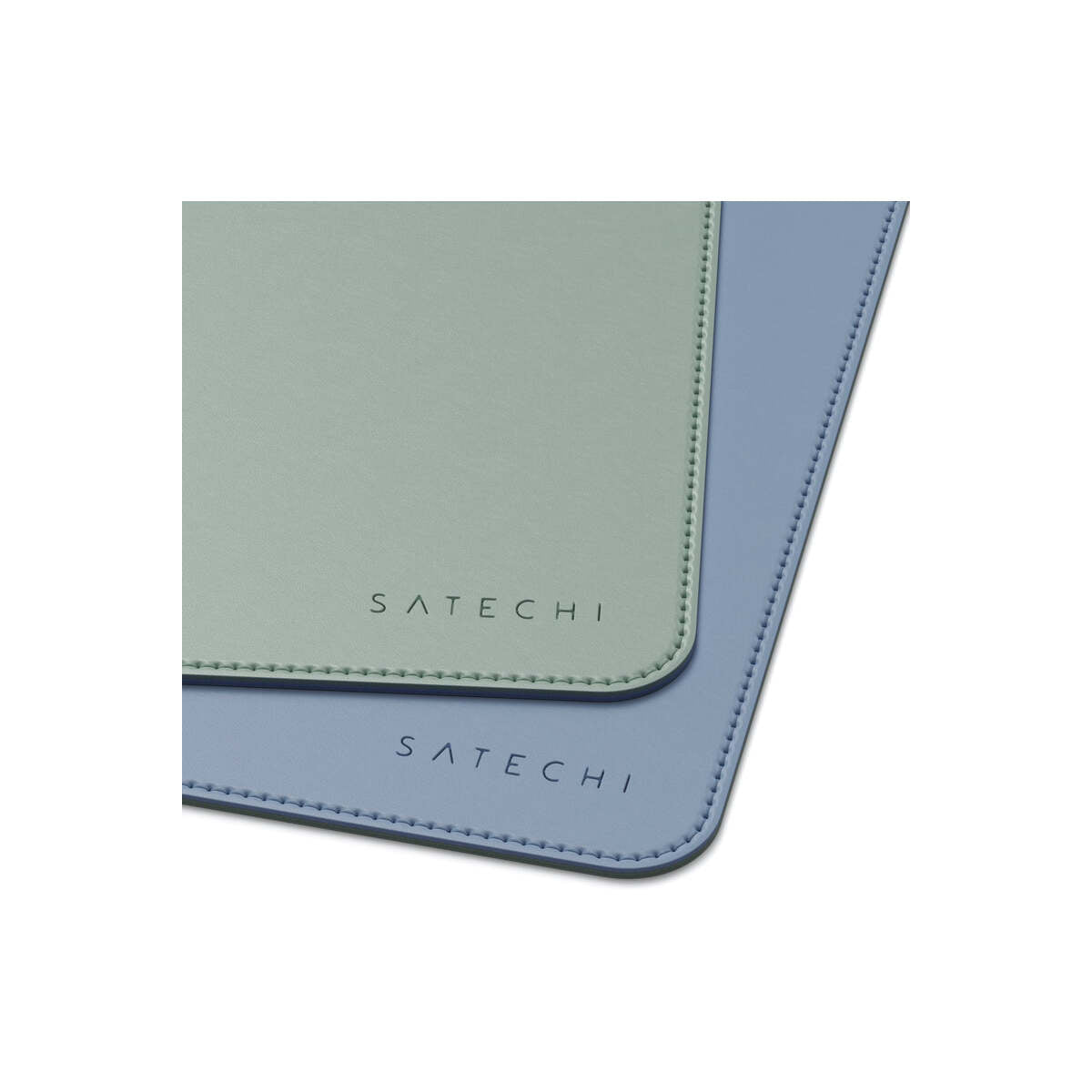 Satechi dual sided Eco-leather Deskmate - Blue/Green