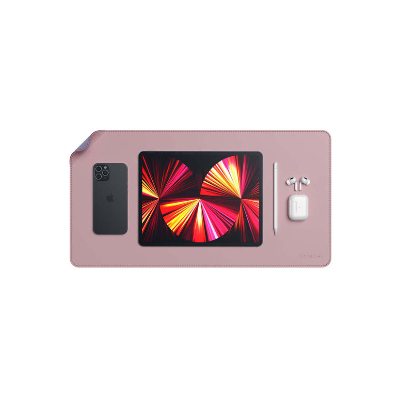 Satechi dual sided Eco-leather Deskmate - Pink/Purple