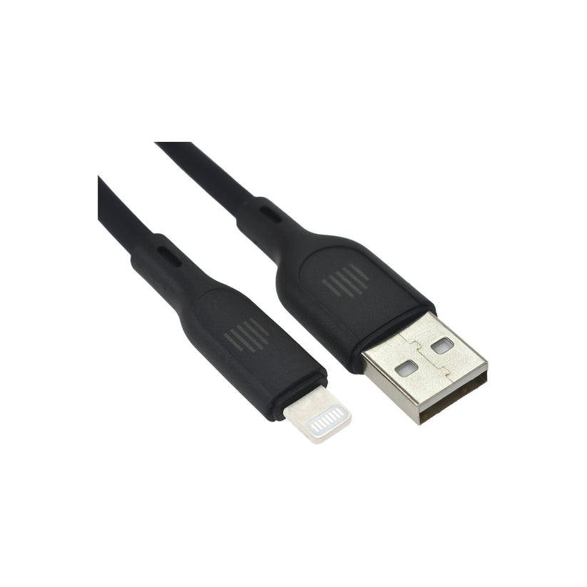 Dviced Kábel  USB - A na Lightning silikón 1,25m - Čierny
