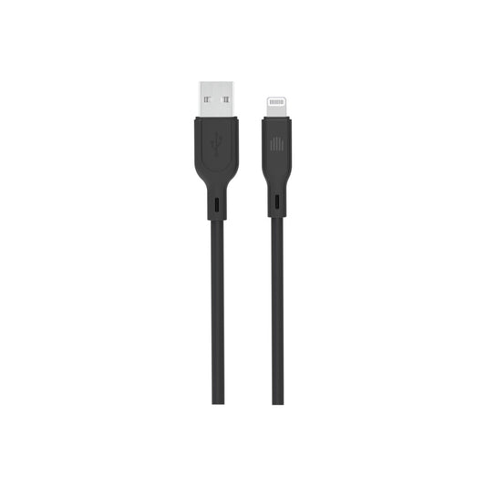 Dviced Kábel  USB - A na Lightning silikón 1,25m - Čierny