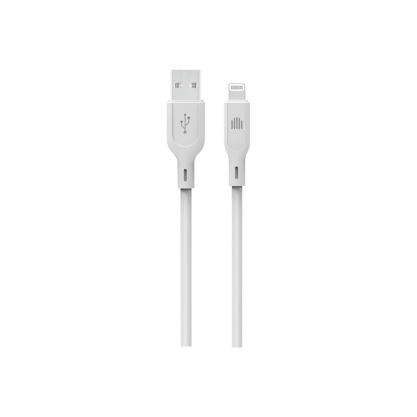 Dviced Kábel USB - A na Lightning silikón 1,25m - Biely