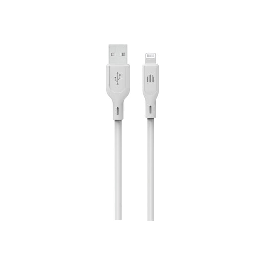 Dviced Kábel USB - A na Lightning silikón 1,25m - Biely