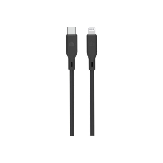 Dviced Kábel USB - C na Lightning silikón 1,25m - Čierny