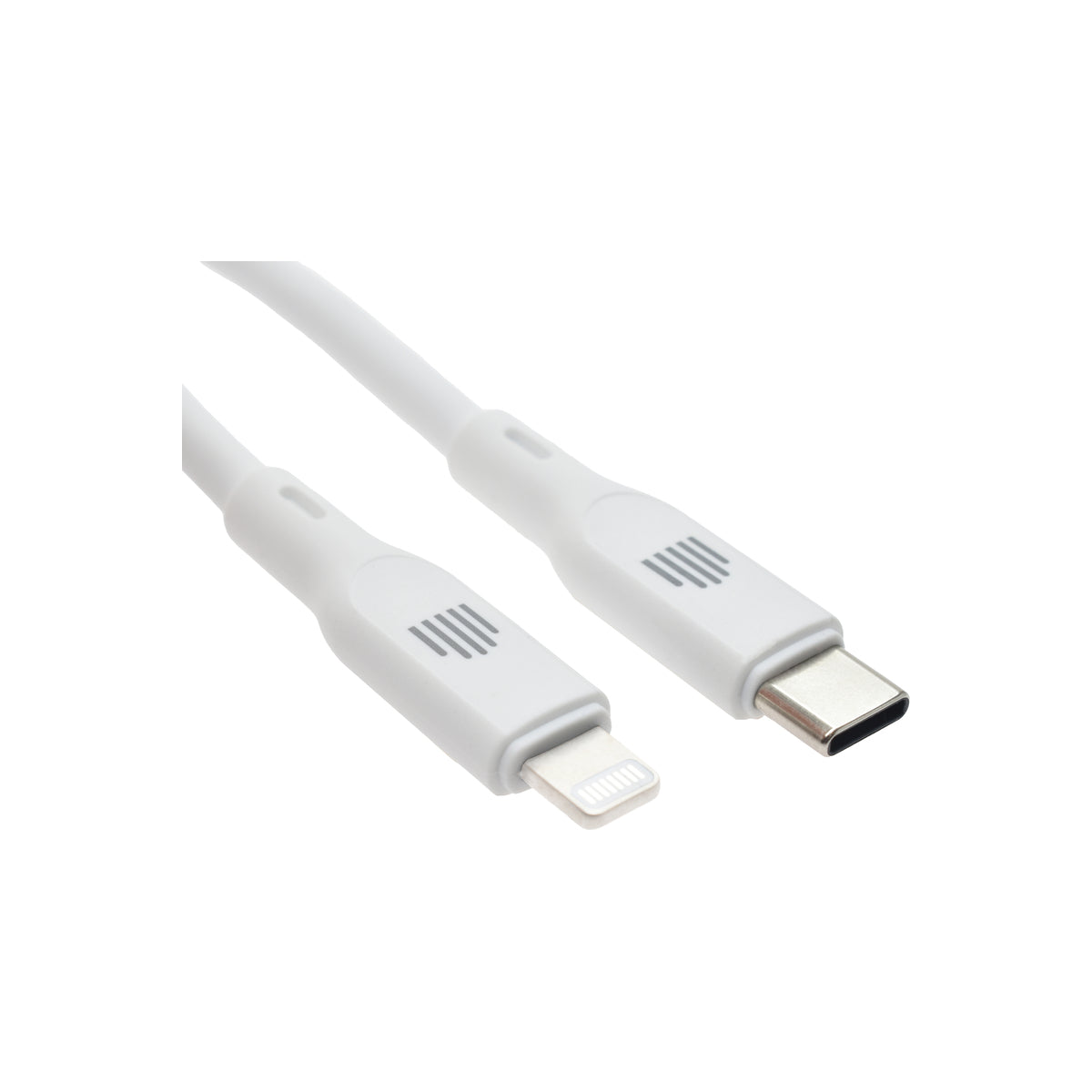 Dviced Kábel USB - C na Lightning silikon 1,25m - Biely