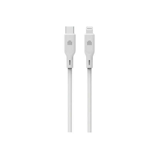 Dviced Kábel USB - C na Lightning silikon 1,25m - Biely