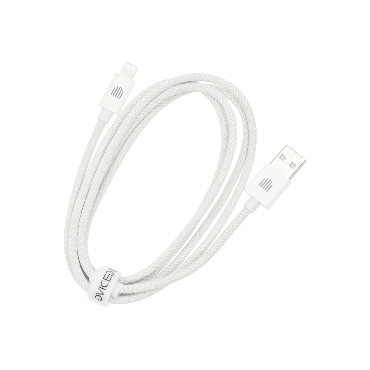 Vedený kábel USB - A na Lightning Nylon Textile 1,25 m - biely