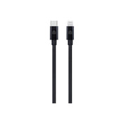 Dviced Kábel USB - C na Lightning Nylon Textile 1,25m - Čierny